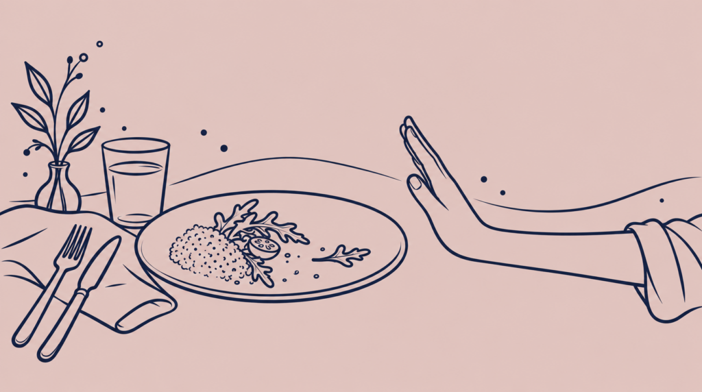 illustratie van een bord van de virtuele maagband met hypnose bij praktijk top